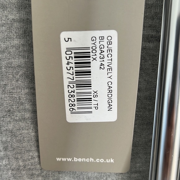 Bench Objectively Cardigan - light grey XS NWT - Picture 4 of 5